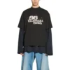 Handritad BB Icon-T-shirt, medium passform, ”svart” 612966TNVN41059