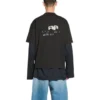 Handritad BB Icon-T-shirt, medium passform, ”svart” 612966TNVN41059