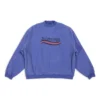 Handritad Political Campaign-oversized-tröja ”Blue” 720428TNVE84119