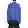 Handritad Political Campaign-oversized-tröja ”Blue” 720428TNVE84119