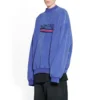 Handritad Political Campaign-oversized-tröja ”Blue” 720428TNVE84119