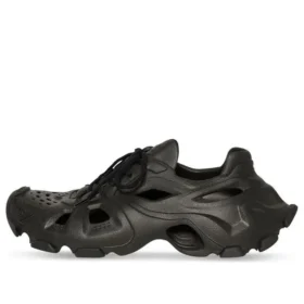 HD Lace Up Cut Out Sneakers ”Black” 702416W3CES1000