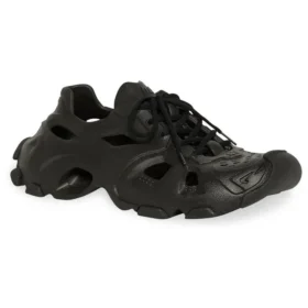 HD Lace Up Cut Out Sneakers ”Black” 702416W3CES1000