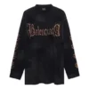 Heavy Metal-T-shirtar med långa ärmar i oversized-passform ”Black Faded” 739783TOVE11055