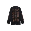 Heavy Metal-T-shirtar med långa ärmar i oversized-passform ”Black Faded” 739783TOVE11055
