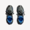 Herr-Runner-Sneakers i gradientmönstrat nät i svart/blått/grått Herr-Runner-Sneakers i gradientmönstrat nät i svart/blått/grått