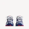 Herr-Runner-Sneakers i marinblått/rött/grått med färgövergång Herr-Runner-Sneakers i marinblått/rött/grått med färgövergång