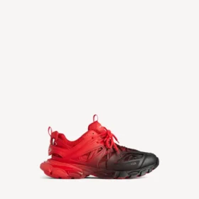 Herr-sneakers i rött/svart med tonad design