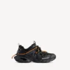 Herr-sneakers med snörning för löpning och terräng i svart/orange Herr-sneakers med snörning för löpning och terräng i svart/orange