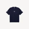 Herr-T-shirt i marinblått med WFP-motiv och medium passform