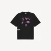 Herr-T-shirt i svart med i<3 u-passform i medium