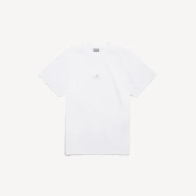 Herr-T-shirt med ”Bodies”-motiv i vit, medium passform