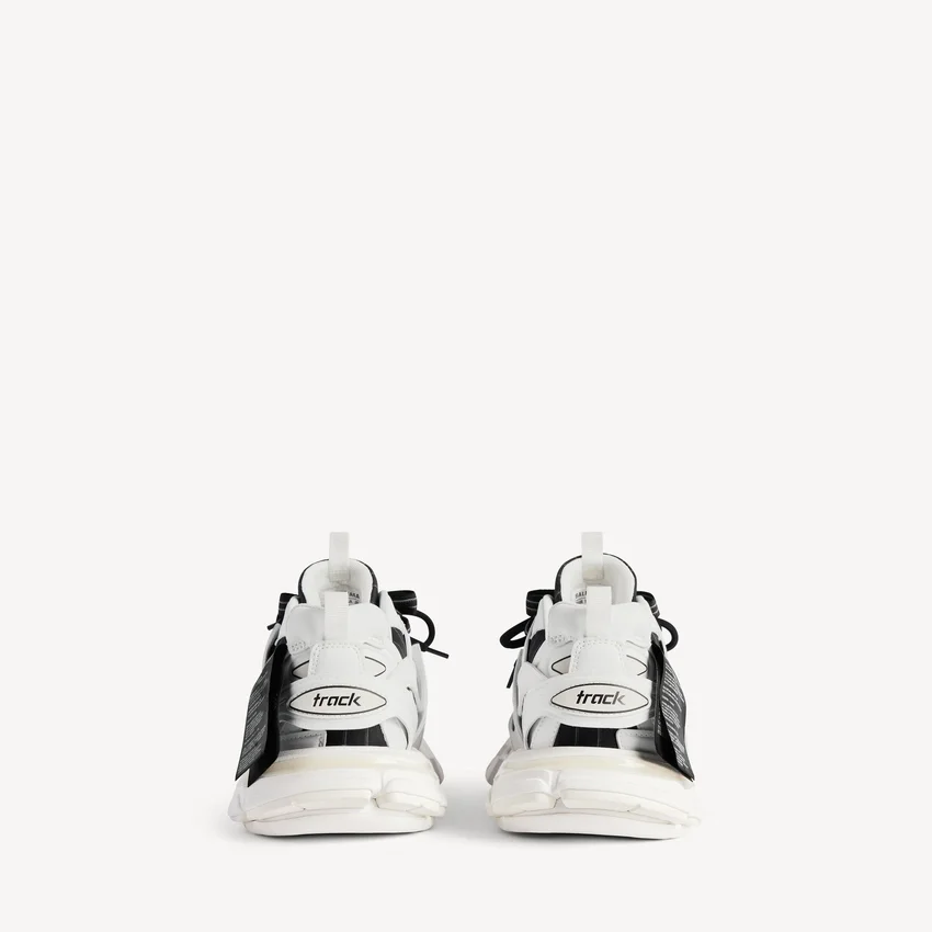 Herr-track-sneakers i vit tröjstil Herr-track-sneakers i vit tröjstil