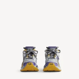 Herrs sneakers i lila/orange/grå