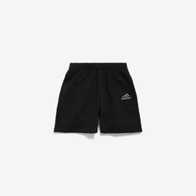 Herrshorts i avslappnad passform i svart