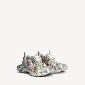 Herrskor i storlek 3XL, Extreme Lace-Sneakers i färgen äggskal/flerfärgad