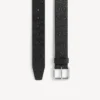Herrskärp med präglat Balenciaga-logo i svart Herrskärp med präglat Balenciaga-logo i svart