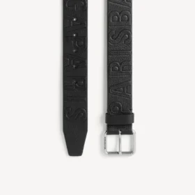 Herrskärp med präglat Balenciaga-logo i svart