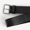 Herrskärp med präglat Balenciaga-logo i svart Herrskärp med präglat Balenciaga-logo i svart