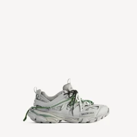 Herrsneakers med snörning för löpning och terränglöpning i grått/gult/vitt/mörkblått