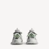 Herrsneakers med snörning för löpning och terränglöpning i grått/gult/vitt/mörkblått