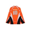 Hockey-T-shirt med paneler och långa ärmar ”Orange” 657105TKV247074