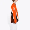 Hockey-T-shirt med paneler och långa ärmar ”Orange” 657105TKV247074