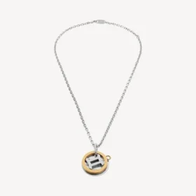Horoskop-halsband för Tvillingarna i guld/silver