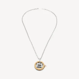 Horoskop-halsband för Tvillingarna i guld/silver