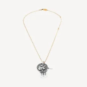Horoskop-halsband med stjärntecknet Stenbocken i guld/silver
