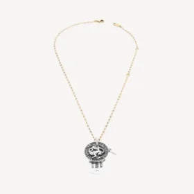 Horoskop-halsband med stjärntecknet Stenbocken i guld/silver