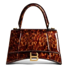 Hourglass liten handväska med sköldpaddsmönster ”Brown” 5935462AAZK2126