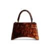 Hourglass liten handväska med sköldpaddsmönster ”Brown” 5935462AAZK2126