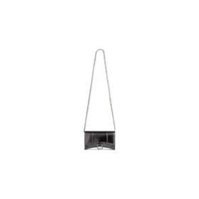 Hourglass-plånbok med kedja, metalliserad ”Grey” 6560502AAVG1314