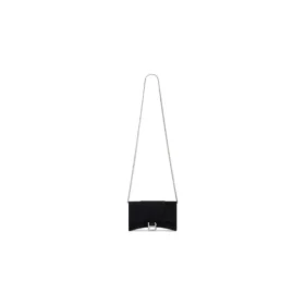 Hourglass Velvet Jersey-plånbok med kedja ”Black” 6560502AAPT1000