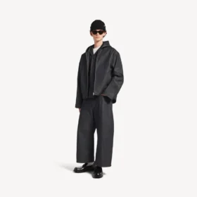 Huvjacka i denim för herr i rå indigo