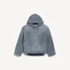 Huvjacka i mörkblå denim för herr