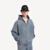 Huvjacka i mörkblå denim för herr