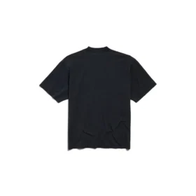 I Love Paris & Balenciaga T-shirt Medium Fit ”Black Faded” 764235TRVU91041