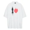 I Love T-shirtar Large Fit ”White” 744439TOVH39081