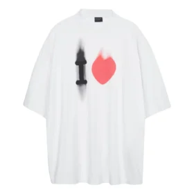 I Love T-shirtar Large Fit ”White” 744439TOVH39081