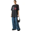 I Love-T-shirtar, stor passform ”Black” 744439TOVH39034