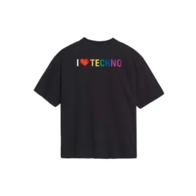 I Love Techno, broderad, svart 556089TDV201000
