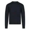 Interlock-tröja med BB-tryck på ryggen ”Black Blue” 583117T14391710