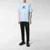 Interlocked BB Regular Fit T-shirtar ”Light Blue” 578139TGV755840
