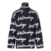 Jerseytröja med turtleneck och Scribble-logotyp ”Svart” 625927T31801070