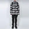 Jerseytröja med turtleneck och Scribble-logotyp ”Svart” 625927T31801070