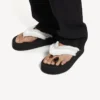 Jet Lag-tångsandal för damer i benvitt