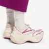 Jet-sneakers för damer i äggskalsvit/jordgubbsrosa Jet-sneakers för damer i äggskalsvit/jordgubbsrosa