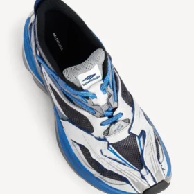 Jet-sneakers för herr i vitt/blått/svart